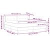 vidaXL Kiemas lova su čiužiniu Taupe 180 x 200 cm audinys
