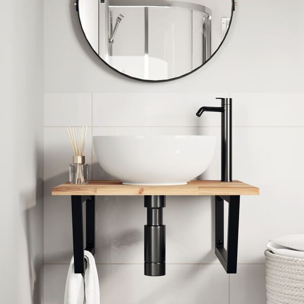 vidaXL Lentyna praustuvui, plienas ir akacijos medienos masyvas