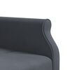 vidaXL L formos sofa-lova, tamsiai pilka, 271x140x70cm, aksomas