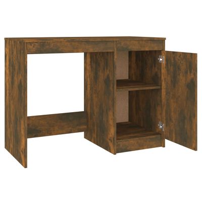 vidaXL Rašomasis stalas, dūminio ąžuolo spalvos, 100x50x76cm, mediena