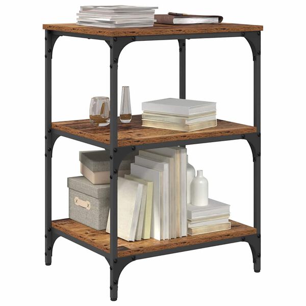 vidaXL Spausdintuvo laikiklis Senovinis medis 50 x 41 x 75 cm