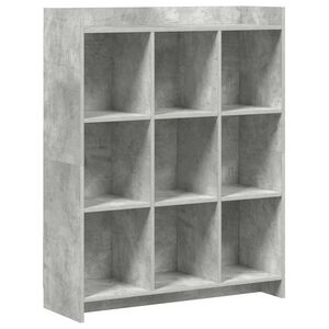 vidaXL Knygų lentyna Betono pilka 87,5 x 30 x 111 cm Apdirbta mediena