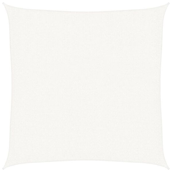 vidaXL Uždanga nuo saulės, baltos spalvos, 2,5x2,5m, HDPE, 160g/m&sup2;