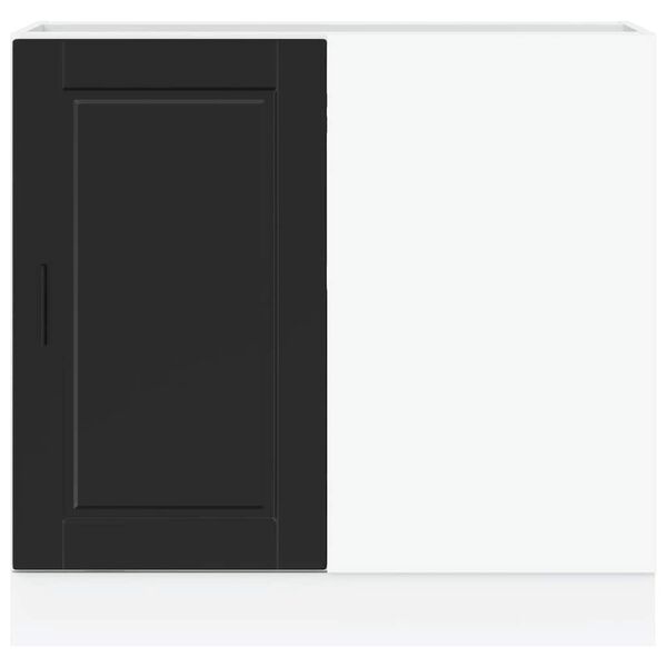 vidaXL Virtuvės spintelė, &bdquo;Porto&ldquo;, juoda, inžinerinė mediena