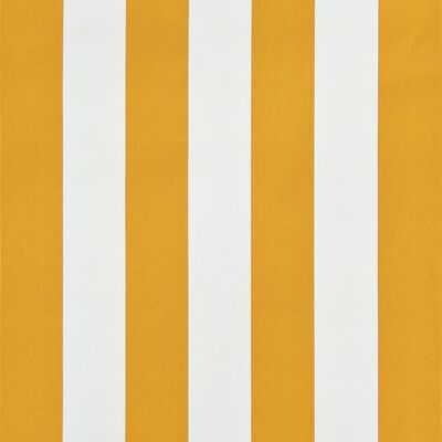 vidaXL Ištraukiama markizė, geltonos ir baltos spalvos, 350x150cm