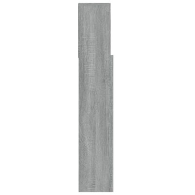 vidaXL Galvūgalis-spintelė, pilkos ąžuolo spalvos, 100x19x103,5cm