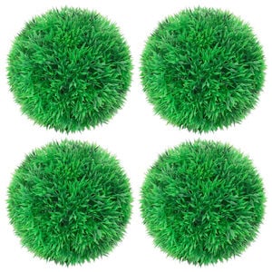 vidaXL Dirbtiniai buksmedžio krūmai, 4vnt., 12cm, rutulio formos