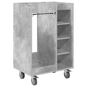 vidaXL Golfo spinta su ratu Paprastas Betono pilka 65 x 45 x 98 cm