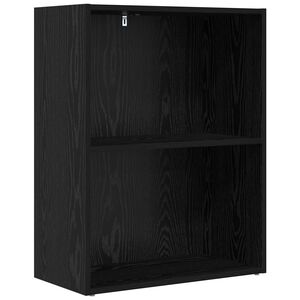vidaXL Knygų lentyna 60 x 30 x 76.5 cm Apdirbta mediena Juodas ąžuolas