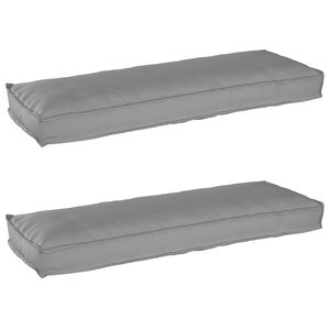 vidaXL Pallet pagalvių rinkinys 2 vnt. Oksfordo audinys Pilka