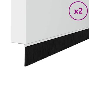 vidaXL Sukabinamų durų &scaron;epetėlių sandarikliai 2 pcs Balta 100 cm