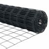 vidaXL Tvora su stulpais Pilka 0,8 x 10 m Plienas ir PVC