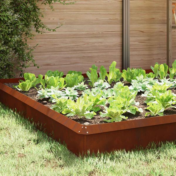 vidaXL Sraigių tvoros 16 pcs Rūdijanti