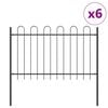 vidaXL Sodo tvora BOXTEL 6 vnt. 10,2 x 0,8 m Miltelinis plienas Pilka