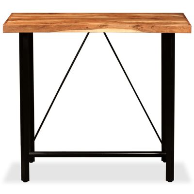 vidaXL Baro stalas, akacijos mediena, 120x60x107 cm