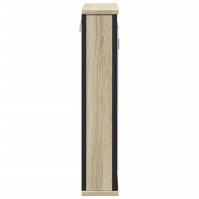 vidaXL Veidrodinė vonios spintelė, ąžuolo, 42x12x60cm, mediena