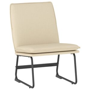 vidaXL Poilsio kėdė, kreminės spalvos, 52x75x76cm, audinys