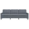 vidaXL Trivietė sofa, tamsiai pilkos spalvos, 210cm, aksomas
