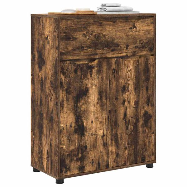 vidaXL Vonios spintelė su stalčių Rūkyta ąžuolas 72,5 x 36,5 x 100 cm