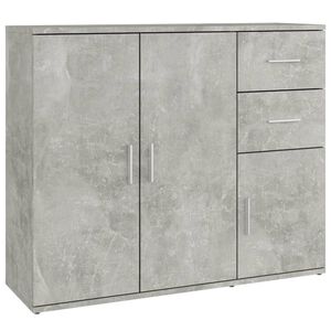 vidaXL &Scaron;oninė spintelė, betono pilka, 91x29,5x75cm, apdirbta mediena
