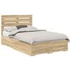 vidaXL Lovos rėmas Sonoma ąžuolas 135 x 190 cm Apdirbta mediena