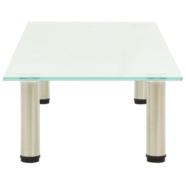 vidaXL TV staliukas, matinis, 100x35x17cm, grūdintas stiklas