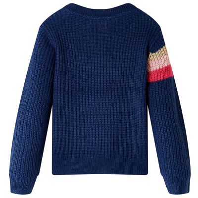 Vaikiškas megztinis, tamsiai mėlynos spalvos, megztas, 92 dydžio