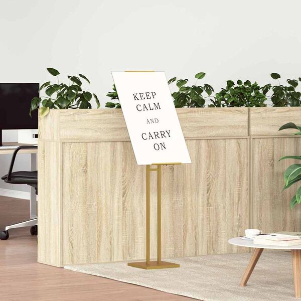 vidaXL Prekybos parodos stendai 2 pcs Auksinė 26,5 x 26,5 x 150 cm