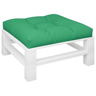 vidaXL Paletės pagalvėlė, žalios spalvos, 80x80x12cm, audinys