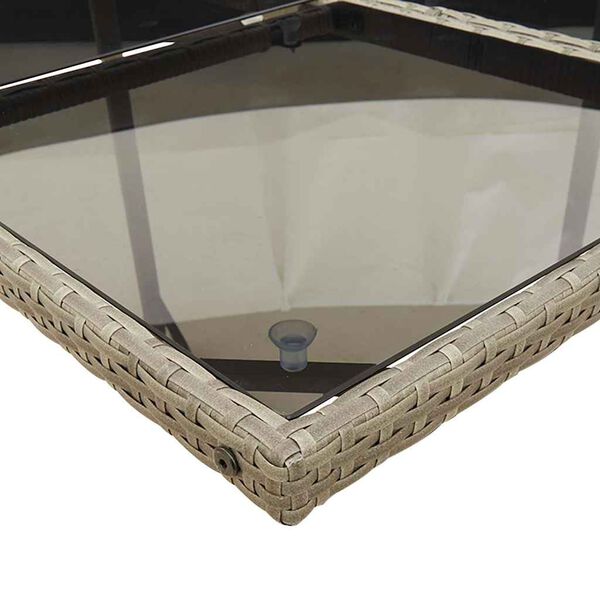 vidaXL Sodo komplektas su pagalvėlėmis, 15 dalių, pilkas, poliratanas