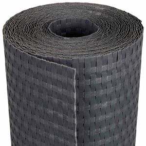 vidaXL Balkono Ekranas Tamsiai pilka 500 x 90 cm poliratanas