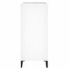 vidaXL Vinilinių plok&scaron;telių spintelė, balta, 84,5x38x89cm, mediena
