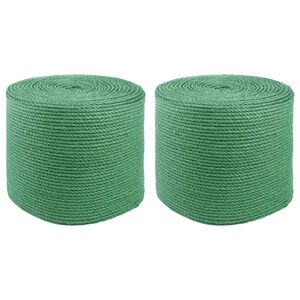 vidaXL 2 vnt. 2 mm Žalia 100% Tossa jutas