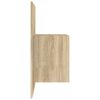 vidaXL Prie sienos montuojamos naktinės spintelės, 2vnt., ąžuolo