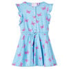 vidaXL Vaiki&scaron;ka suknelė be rankovių su sagutėmis, mėlynos spalvos, 104 dydžio