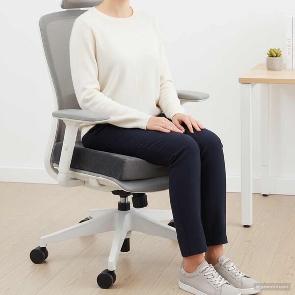 vidaXL Sėdynės pagalvėlė Pilka 40 x 40 x 10 cm PU putos