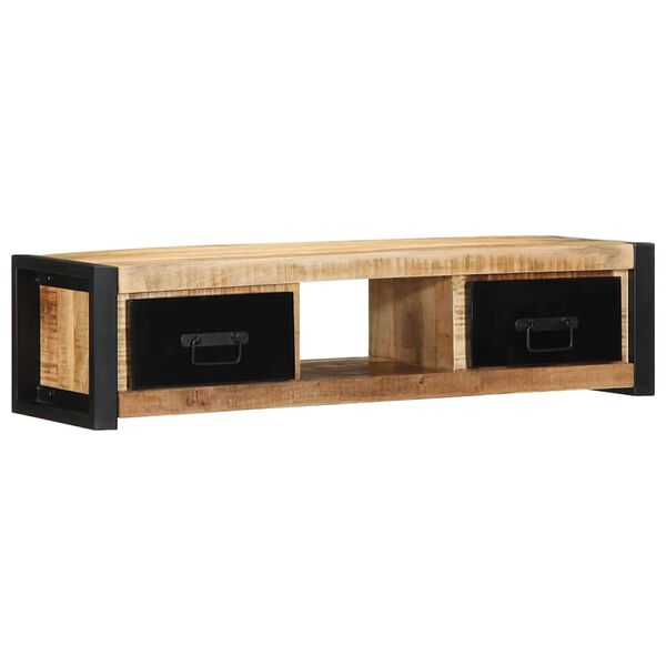 vidaXL televizoriaus spintelė 100x30x25 cm Masyvus Rough Wood Mango