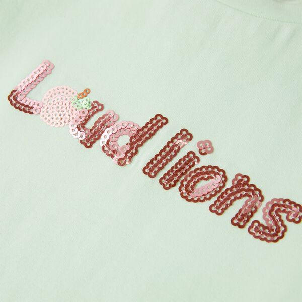 Vaikiški marškinėliai trumpomis rankovėmis, šviesiai žali, 128 dydžio