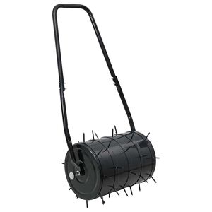 vidaXL Vejos volas su aeratoriaus spaustukais Juodas 110 x 52 cm