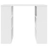 vidaXL Stalas su lentyna Balta 90 x 50 x 75 cm Apdirbta mediena