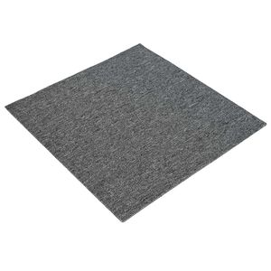 vidaXL Kilimų plytelė Vidutinė pilka 50 x 50 cm 4 vnt. PP ir Bitumas