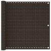 vidaXL Balkono pertvara, rudos spalvos, 90x500cm, HDPE