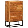vidaXL Komoda Natūrali 55 x 30 x 90 cm Kietos akacijos mediena