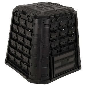 vidaXL Sodo kompostinė Juoda 91 x 91 x 83 cm 100% PP