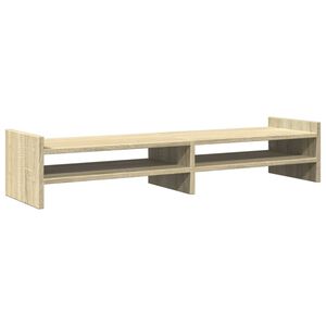 vidaXL Monitoriaus stovas, ąžuolo, 100x27x20cm, apdirbta mediena