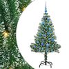 vidaXL Dirbtinė Kalėdų Eglė Su Sniegu ir LED &Scaron;viesa su 150 LED 150 cm