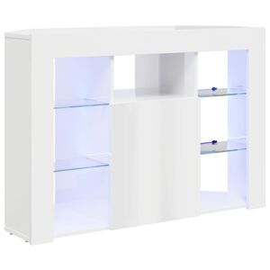 vidaXL Kampinė LED televizoriaus spinta 100x40x68cm Apdirbta mediena