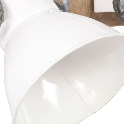 vidaXL Sieninis šviestuvas, baltos spalvos, 45x25cm, E27