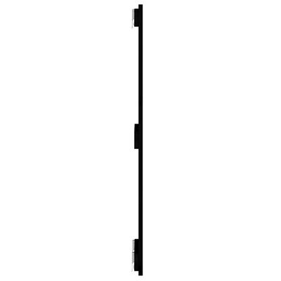 vidaXL Sieninis galvūgalis, juodas, 82,5x3x90cm, pušies masyvas