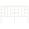 vidaXL Lovos galvūgalis, baltas, 156x4x100cm, pu&scaron;ies medienos masyvas